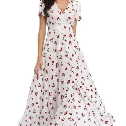 Women Summer Floral Maxi Dress
