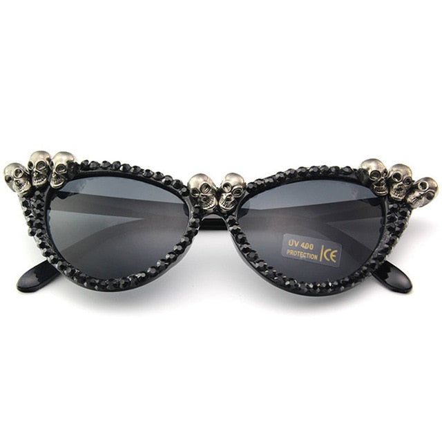 Women Vintage Punk SunGlasses