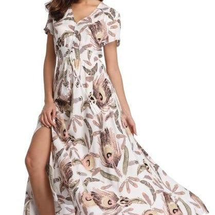 Women Summer Floral Maxi Dress